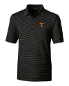 Tennessee Volunteers Cutter & Buck Forge Pencil Stripe Stretch Mens Polo Black Mannequin Thumbnail Image