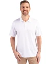 Cutter & Buck Forge Stretch Mens Polo White Front Thumbnail Image