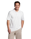 Cutter & Buck Genre Textured Solid Mens Polo White Front Thumbnail Image