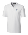 Kansas City Royals Cutter & Buck Forge Stretch Mens Big and Tall Polo White Mannequin Thumbnail Image