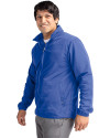 Kansas City Royals Cutter & Buck Charter Epic Versatility Recycled Mens Full Zip Jacket Tour Blue Side Thumbnail Image