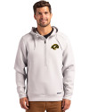 Los Angeles Rams Rivalries Cutter & Buck Roam Recycled Buttery-Soft Knit Mens Half Zip Hooded Pullover Solitare Front Thumbnail Image