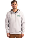 Seattle Seahawks Rivalries Cutter & Buck Roam Recycled Buttery-Soft Knit Mens Half Zip Hooded Pullover Solitare Front Thumbnail Image