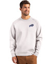 Buffalo Bills Rivalries Cutter & Buck Roam Recycled Buttery-Soft Knit Mens Crew Neck Pullover Solitare Front Thumbnail Image