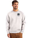 New York Jets Rivalries Cutter & Buck Roam Recycled Buttery-Soft Knit Mens Crew Neck Pullover Solitare Front Thumbnail Image