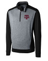 Texas A&M Aggies Cutter & Buck Big & Tall Replay Half Zip Black Mannequin Thumbnail Image
