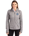 Tennessee Titans -  Cutter & Buck Mainsail Sweater-Knit Womens Full Zip Hooded Jacket Polished Heather Front Thumbnail Image