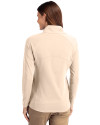 Tennessee Titans -  Cutter & Buck Adapt Recycled Soft Knit Stretch Womens Half Zip Pullover Wheat Back Thumbnail Image
