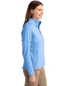 Tennessee Titans -  Cutter & Buck Adapt Recycled Soft Knit Stretch Womens Heathered Full Zip Jacket Atlas Heather Side Thumbnail Image