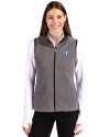 Tennessee Titans -  Cutter & Buck Cascade Epic Comfort Recycled Sherpa Fleece Womens Full Zip Vest Elemental Grey/Black Front Thumbnail Image