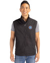 Tennessee Titans -  Cutter & Buck Charter Epic Versatility Recycled Packable Mens Big & Tall Full Zip Vest Black Front Thumbnail Image