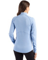 Tennessee Titans Mono -  Cutter & Buck Peshastin Recycled GridFleece Womens Half Zip Pullover​ Atlas Heather Back Thumbnail Image