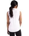 Tennessee Titans NFL Helmet -  Cutter & Buck Forge Recycled Four-Way Stretch Womens Sleeveless Polo White Back Thumbnail Image