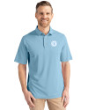 Tennessee Titans Monochromatic Cutter & Buck Virtue Recycled Featherlight Pique Mens Polo Atlas Light Blue Front Thumbnail Image