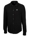 Kansas State Wildcats Cutter & Buck Coastal Shirt Jacket Black Mannequin Thumbnail Image