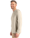 Tennessee Titans NFL Helmet -  Cutter & Buck Coastline Recycled Double Peached Mens Hooded Pullover Wheat Side Thumbnail Image