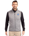 Tennessee Titans -  Cutter & Buck Mainsail Sweater-Knit Mens Full Zip Vest Polished Heather Front Thumbnail Image