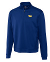 Pitt Panthers Cutter & Buck Men's CB DryTec Edge Half Zip Tour Blue Mannequin Thumbnail Image
