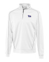 Pitt Panthers Cutter & Buck Men's CB DryTec Edge Half Zip White Mannequin Thumbnail Image