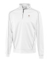 Virginia Cavaliers Cutter & Buck Men's CB DryTec Edge Half Zip White Mannequin Thumbnail Image