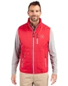 Missouri Golf Assn Partner Shop Cutter & Buck Rainier Recycled Insulated Puffer Mens Full Zip Vest Red Front Thumbnail Image