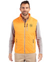 Missouri Golf Assn Partner Shop Cutter & Buck Rainier Recycled Insulated Puffer Mens Full Zip Vest Satsuma Front Thumbnail Image