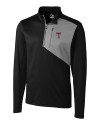 Texas Tech Red Raiders Cutter & Buck Shaw Hybrid Half Zip Black Mannequin Thumbnail Image