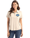 UCLA Bruins 2026 NCAA Women's Basketball National Champions Cutter & Buck Coastline Recycled Double Peached Womens Polo Wheat Front Thumbnail Image