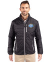 UCLA Bruins 2026 NCAA Women's Basketball National Champions Cutter & Buck Rainier Recycled Insulated Puffer Mens Big & Tall Full Zip Jacket Black Front Thumbnail Image