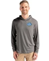 UCLA Bruins 2026 NCAA Women's Basketball National Champions Cutter & Buck Coastline Recycled Double Peached Mens Hooded Pullover Elemental Grey Front Thumbnail Image