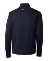 Michigan Wolverines Cutter & Buck Shaw Hybrid Half Zip Liberty Navy Mannequin Back Thumbnail Image