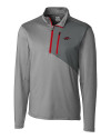 Arkansas Razorbacks Cutter & Buck Shaw Hybrid Half Zip Oxide/Cardinal Red Mannequin Thumbnail Image