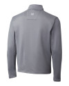 Arkansas Razorbacks Cutter & Buck Shaw Hybrid Half Zip Oxide/Cardinal Red Mannequin Back Thumbnail Image