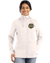Michigan Wolverines 2026 NCAA Men's Basketball National Champions Cutter & Buck Roam Recycled Buttery-Soft Knit Womens Full Zip Hooded Jacket Shell Front Thumbnail Image