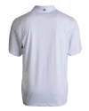 View image 3: Michigan Wolverines 2026 NCAA Men's Basketball National Champions Cutter & Buck Pike Recycled Pebble Print Mens Polo White Mannequin Back