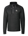 Los Angeles Chargers NFL Helmet Cutter & Buck Mainsail Sweater-Knit Mens Half Zip Jacket Charcoal Heather Mannequin Thumbnail Image