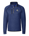 Los Angeles Chargers NFL Helmet Cutter & Buck Mainsail Sweater-Knit Mens Half Zip Jacket Tour Blue Heather Mannequin Thumbnail Image