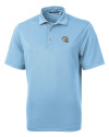 Los Angeles Chargers NFL Helmet Cutter & Buck Virtue Recycled Featherlight Pique Mens Polo Atlas Light Blue Mannequin Thumbnail Image