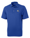 Los Angeles Chargers NFL Helmet Cutter & Buck Virtue Recycled Featherlight Pique Mens Polo Tour Blue Mannequin Thumbnail Image