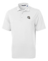 Los Angeles Chargers NFL Helmet Cutter & Buck Virtue Recycled Featherlight Pique Mens Polo White Mannequin Thumbnail Image