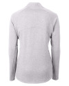Los Angeles Chargers NFL Helmet Cutter & Buck Adapt Recycled Soft Knit Stretch Womens Heathered Full Zip Jacket Polished Heather Mannequin Back Thumbnail Image
