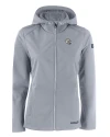 Los Angeles Chargers NFL Helmet Cutter & Buck Evoke Recycled HoneycombFleece Womens Full Zip Jacket CONCRETE Mannequin Thumbnail Image