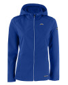 Los Angeles Chargers Cutter & Buck Evoke Recycled HoneycombFleece Womens Full Zip Jacket Tour Blue Mannequin Thumbnail Image