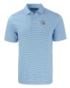 Los Angeles Chargers NFL Helmet Cutter & Buck Forge Recycled Double Stripe Four-Way Stretch Mens Big & Tall Polo Atlas/White Mannequin Thumbnail Image