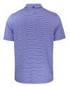Los Angeles Chargers Cutter & Buck Forge Recycled Double Stripe Four-Way Stretch Mens Big & Tall Polo Tour Blue/White Mannequin Back Thumbnail Image