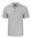 Los Angeles Chargers Cutter & Buck Pike Eco Tonal Geo Print Stretch Recycled Mens Big & Tall Polo Elemental Grey Mannequin Thumbnail Image