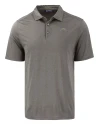 Los Angeles Chargers Cutter & Buck Coastline Recycled Double Peached Mens Polo Elemental Grey Mannequin Thumbnail Image