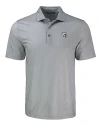 Los Angeles Chargers NFL Helmet Cutter & Buck Pike Recycled Shadow Check Print Mens Big & Tall Polo Polished Medium Gray Mannequin Thumbnail Image