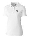Los Angeles Chargers NFL Helmet Cutter & Buck Advantage Recycled Cotton-Blend Pique Womens Polo White Mannequin Thumbnail Image