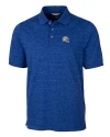 Los Angeles Chargers NFL Helmet Cutter & Buck Advantage Tri-Blend Space Dye Mens Big and Tall Polo Dark Tour Blue Mannequin Thumbnail Image